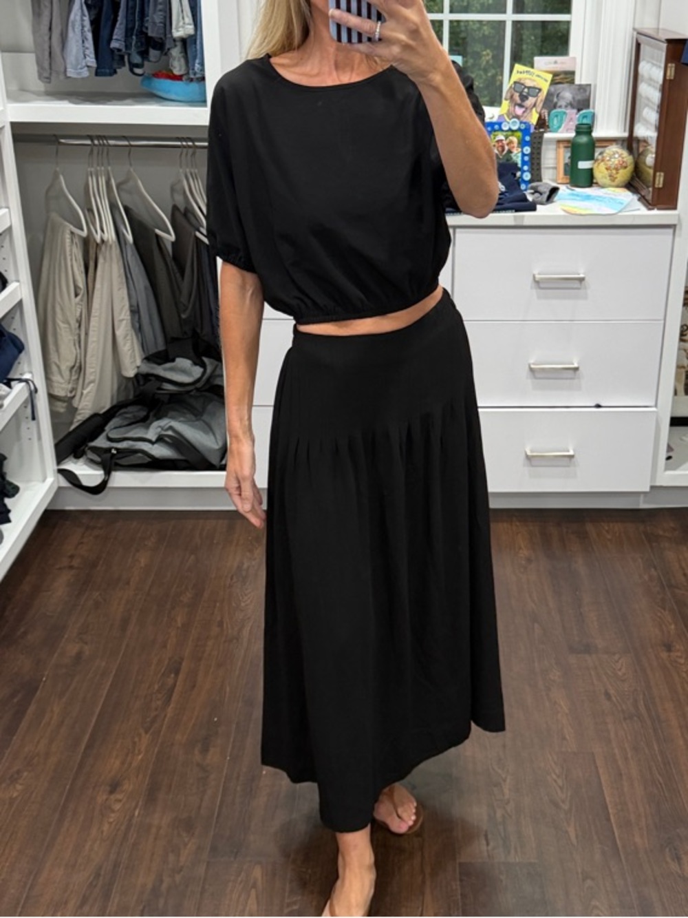 Amazon Black Midi Skirt & Top